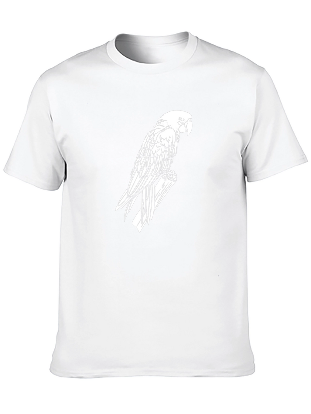Parrot Graphic Tee - Black Cotton T-Shirt