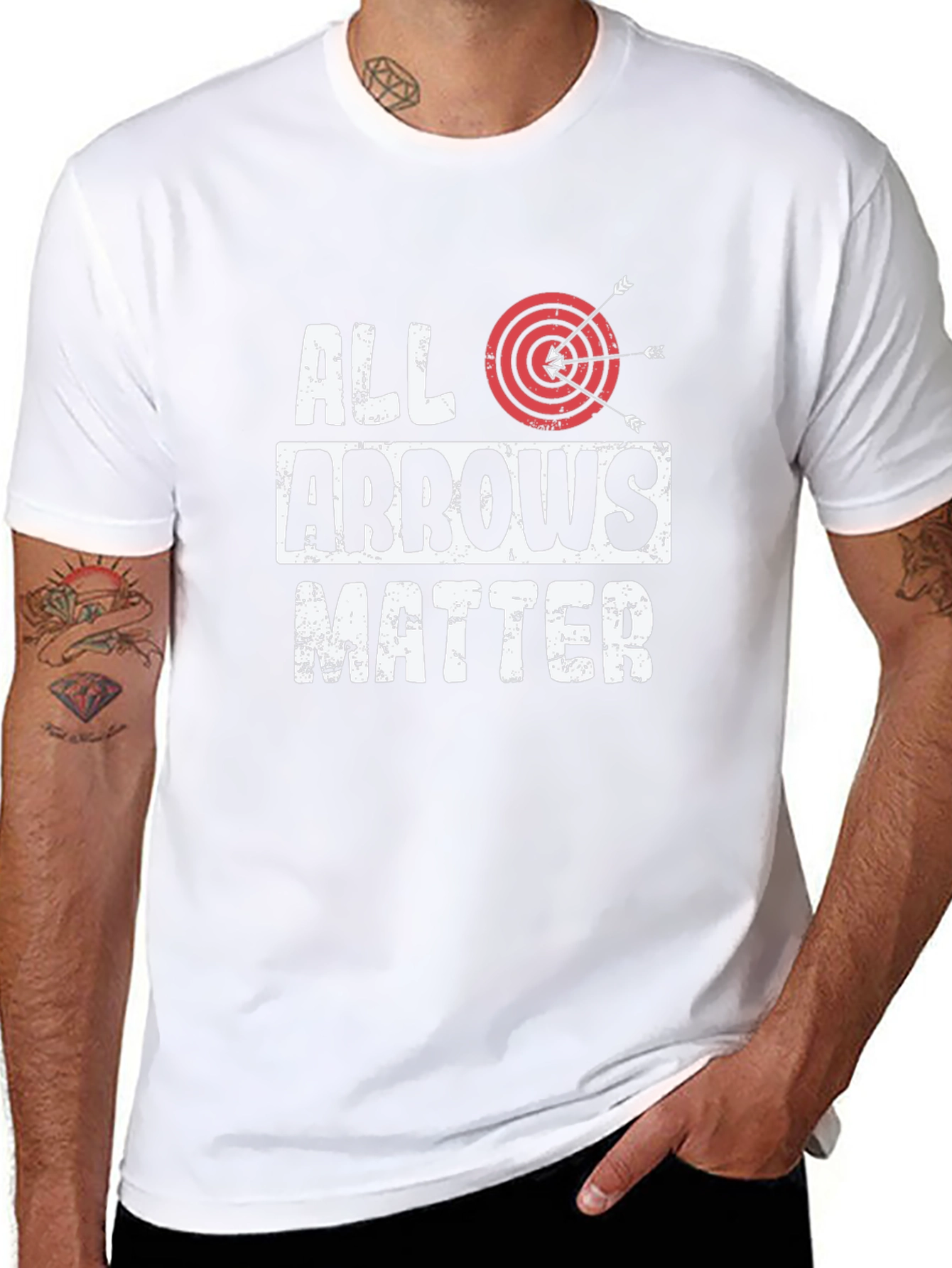 All Arrows Matter Graphic Tee - Archery Target Shirt