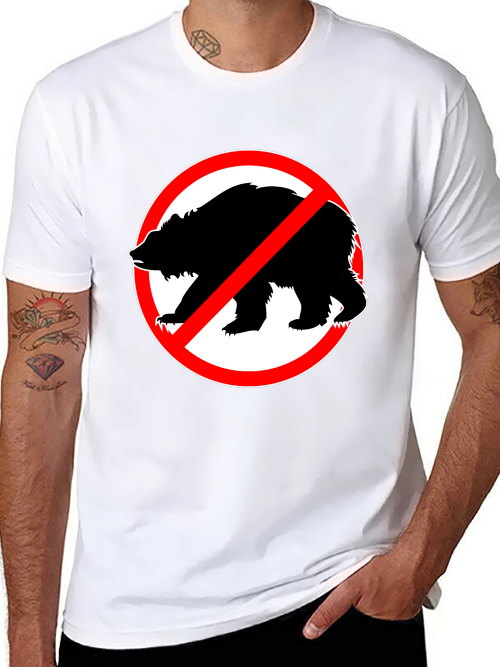 No Bears Allowed Graphic T-Shirt