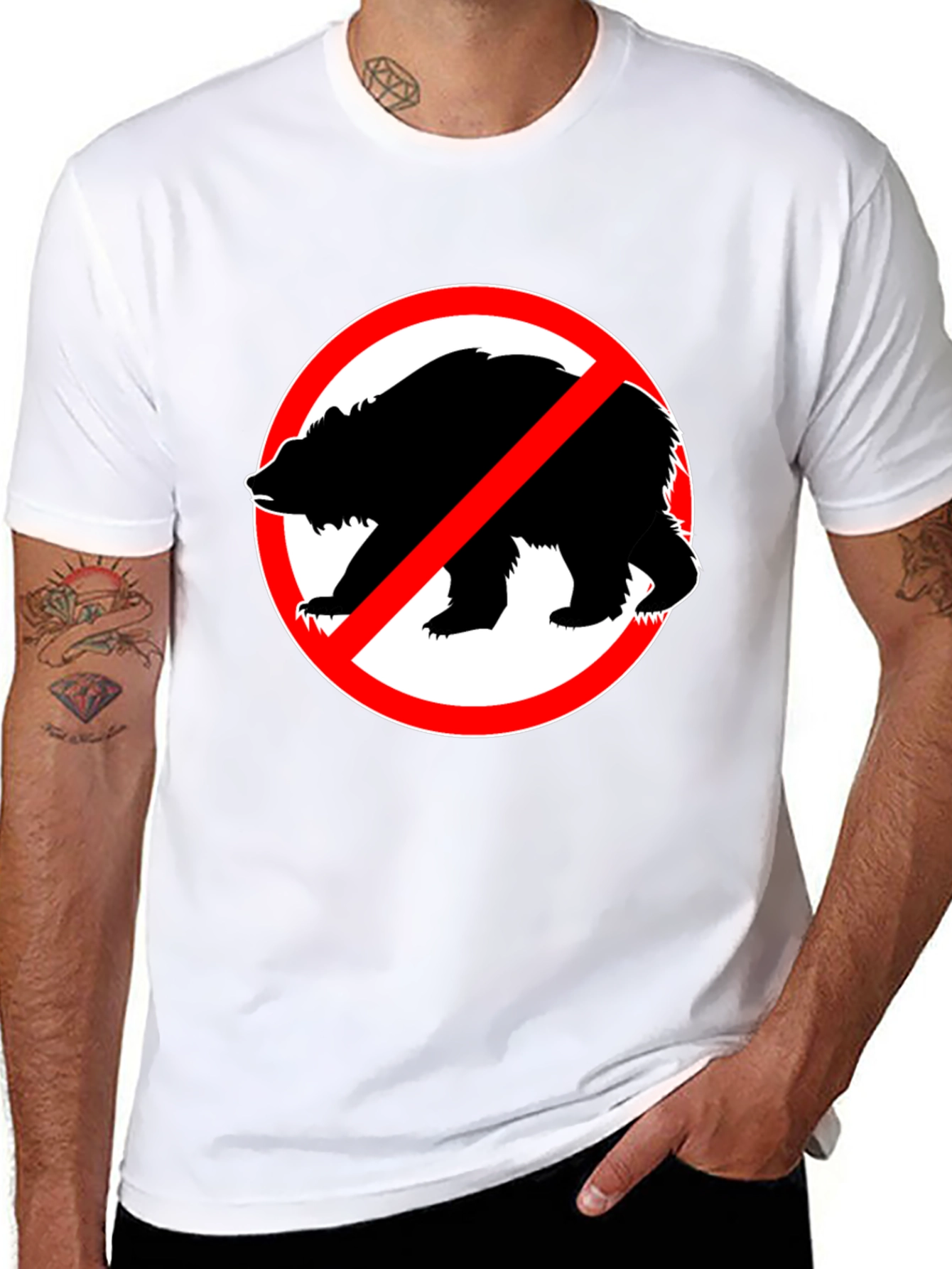 No Bears Allowed Graphic T-Shirt