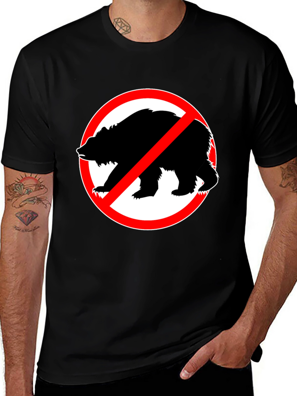 No Bears Allowed Graphic T-Shirt