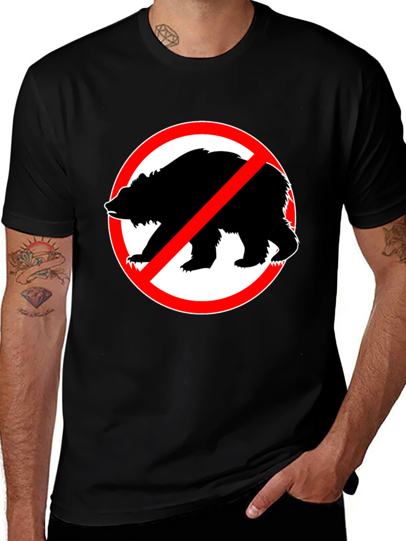 No Bears Allowed Graphic T-Shirt