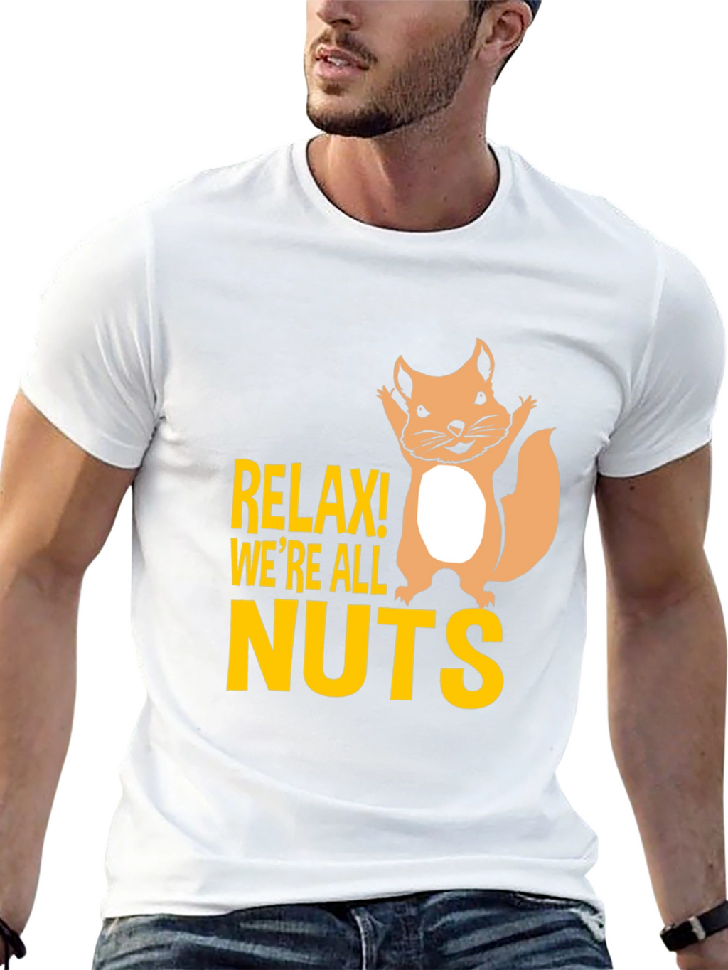 Relax Were All Nuts Graphic T-Shirt