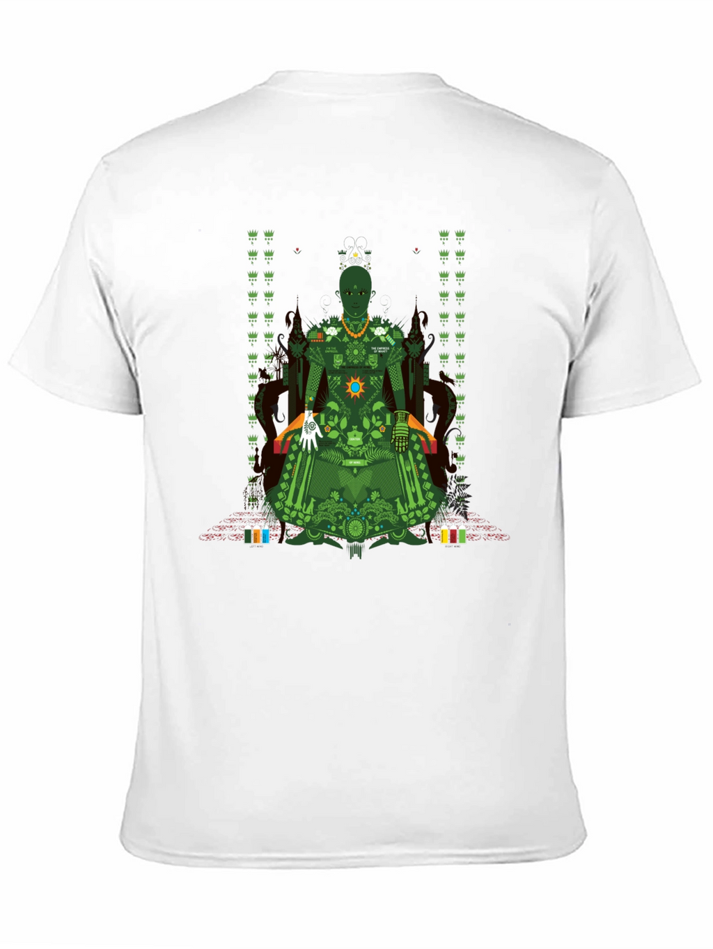 Unique Graphic T-Shirt - Green Print