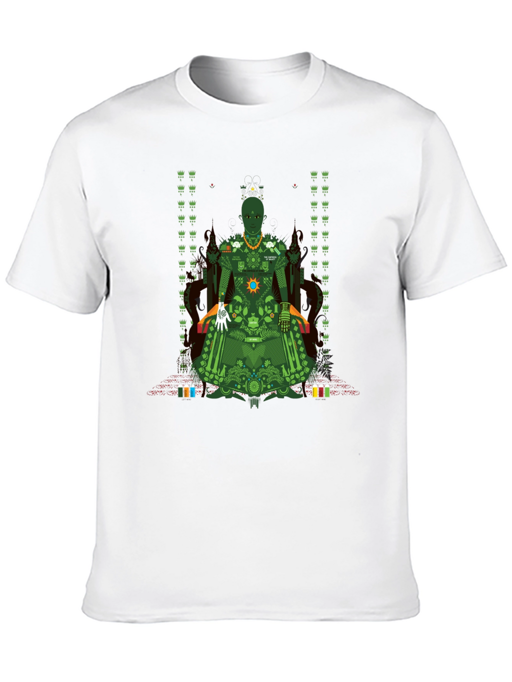 Unique Graphic T-Shirt - Green Print