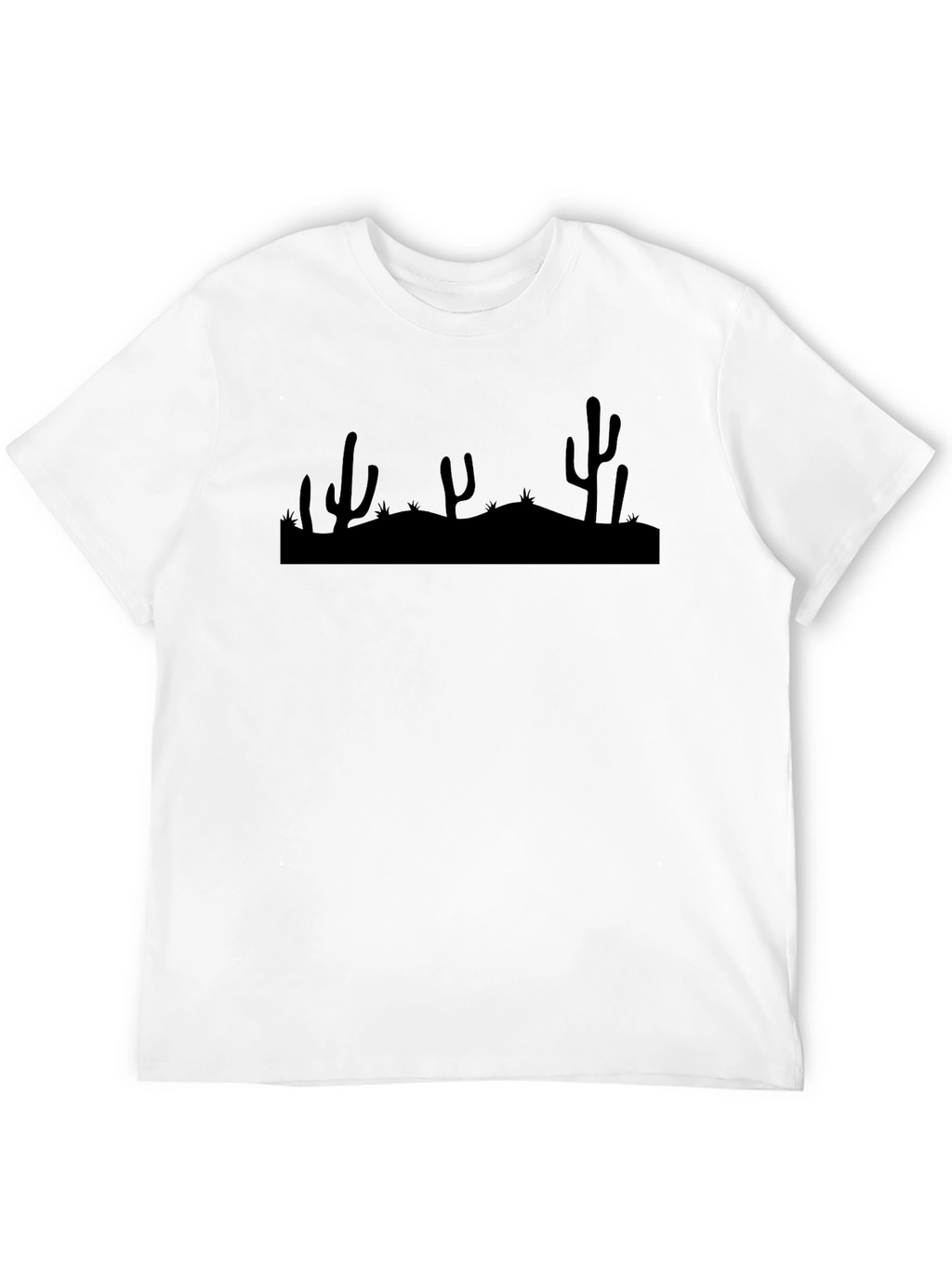 Cactus Silhouette Black T-Shirt