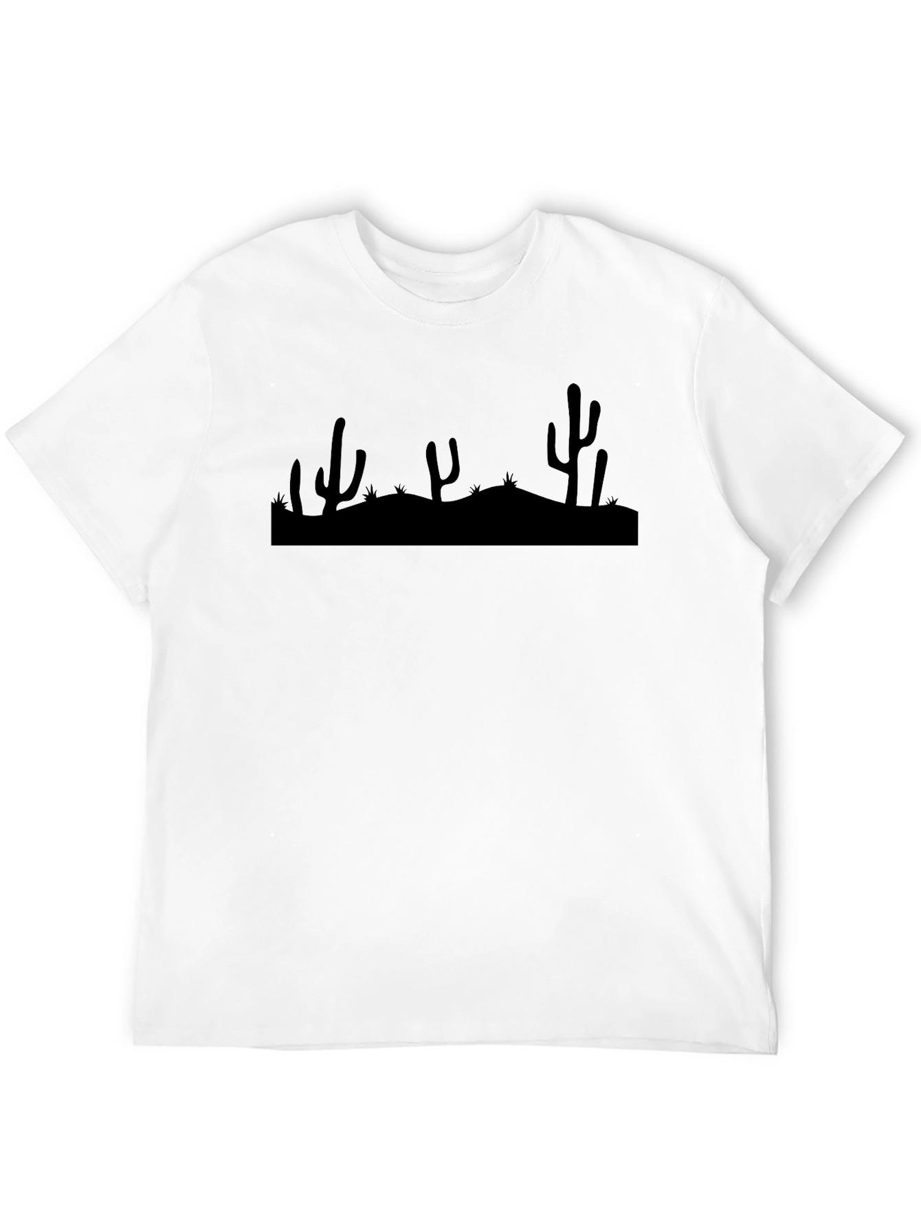 Cactus Silhouette Black T-Shirt
