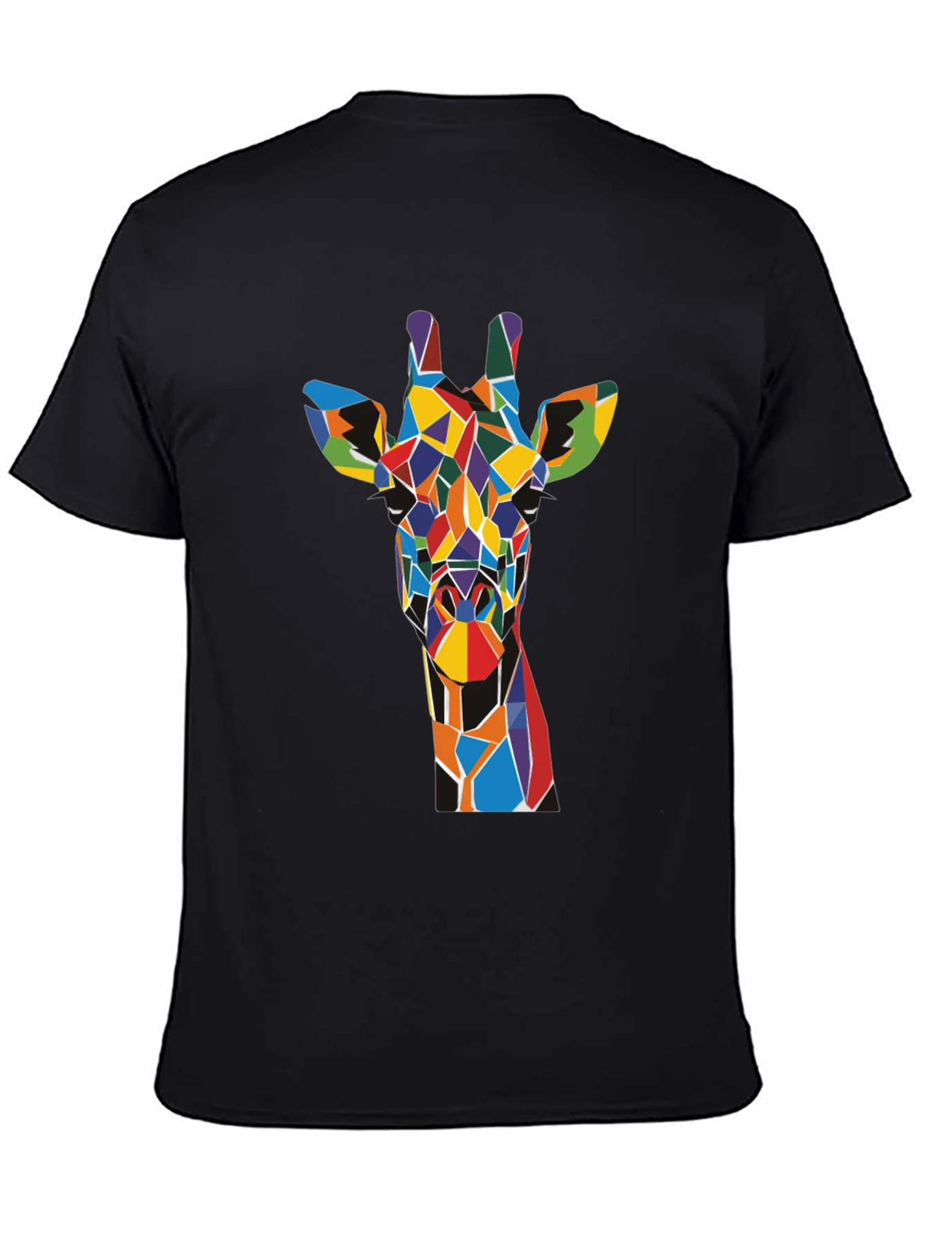 Geometric Giraffe T-Shirt - Colorful Art Tee