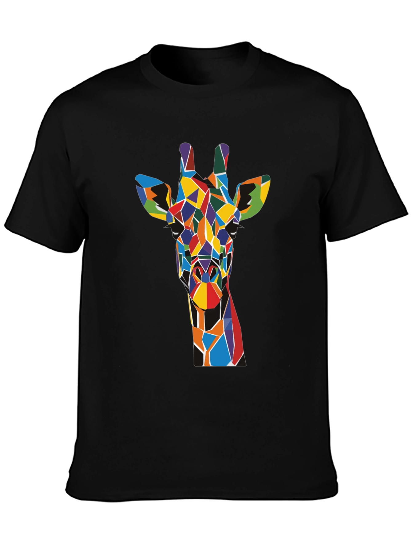 Geometric Giraffe T-Shirt - Colorful Art Tee