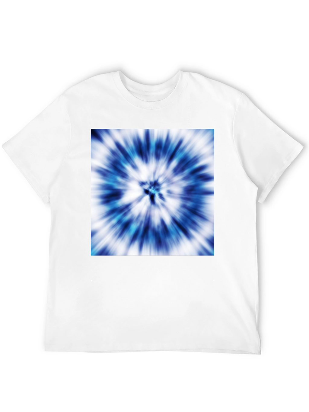Blue Tie-Dye Graphic Tee - Stylish Casual Wear