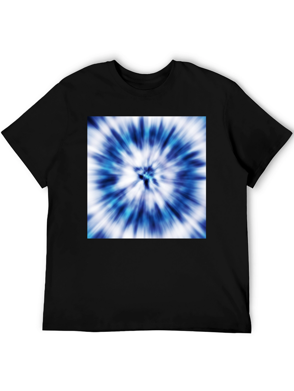 Blue Tie-Dye Graphic Tee - Stylish Casual Wear