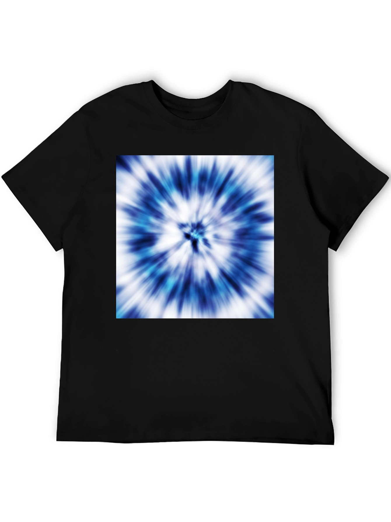 Blue Tie-Dye Graphic Tee - Stylish Casual Wear