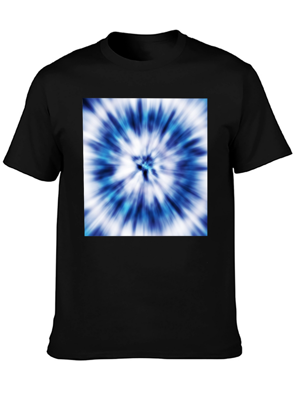 Blue Tie-Dye Graphic Tee - Stylish Casual Wear