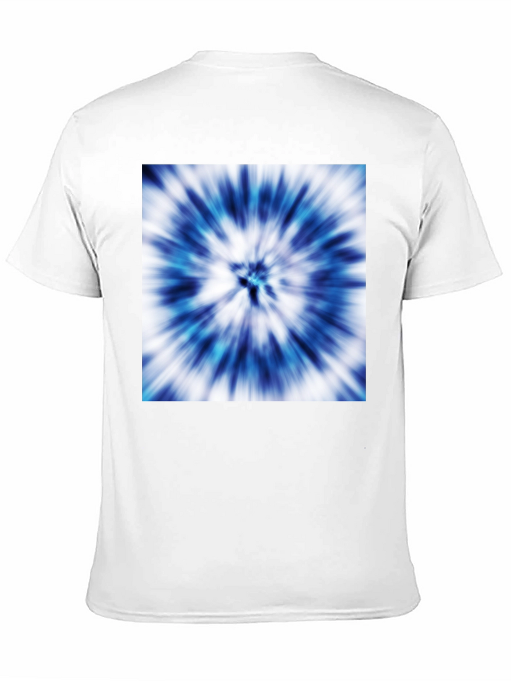 Blue Tie-Dye Graphic Tee - Stylish Casual Wear