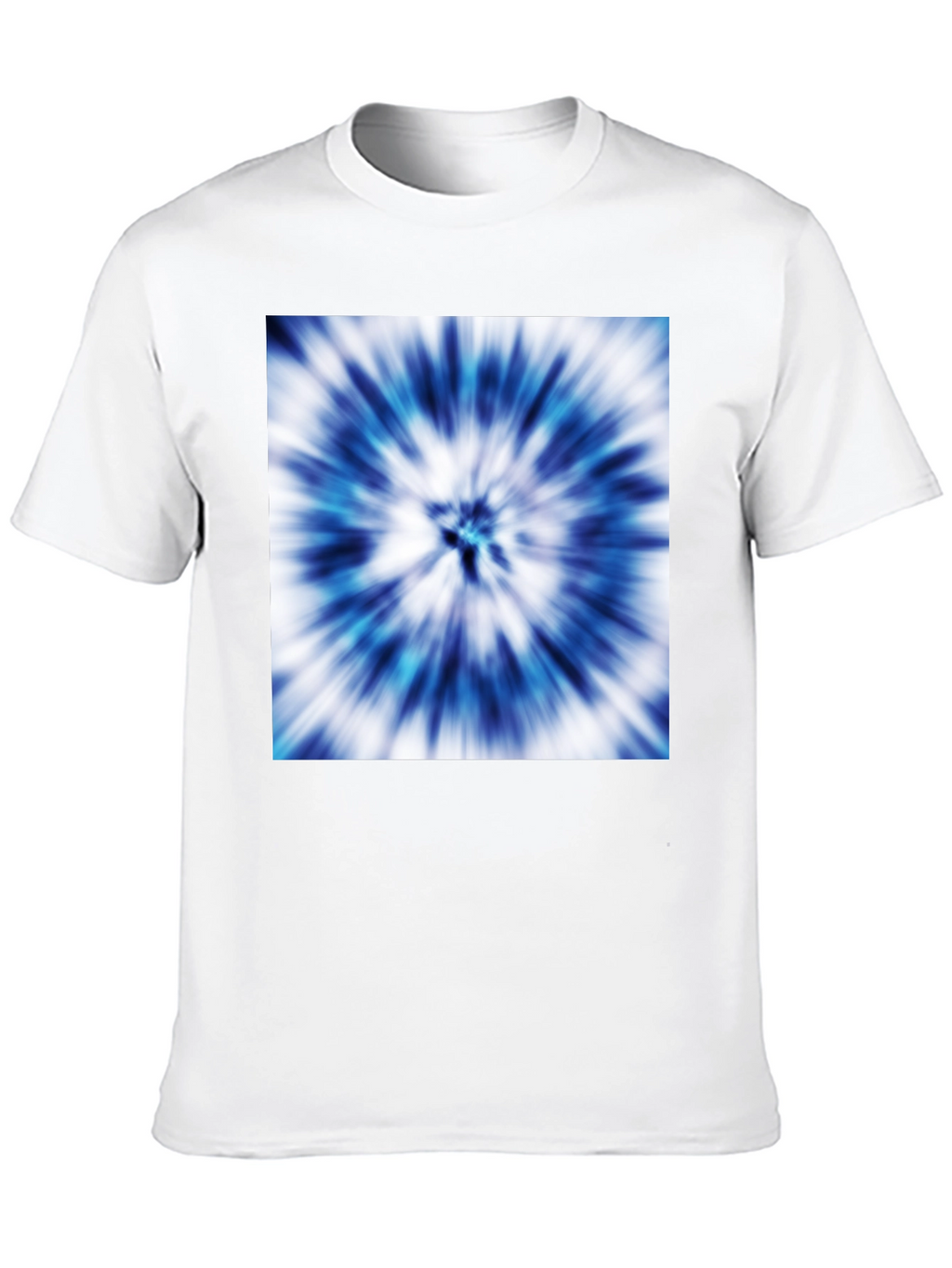 Blue Tie-Dye Graphic Tee - Stylish Casual Wear
