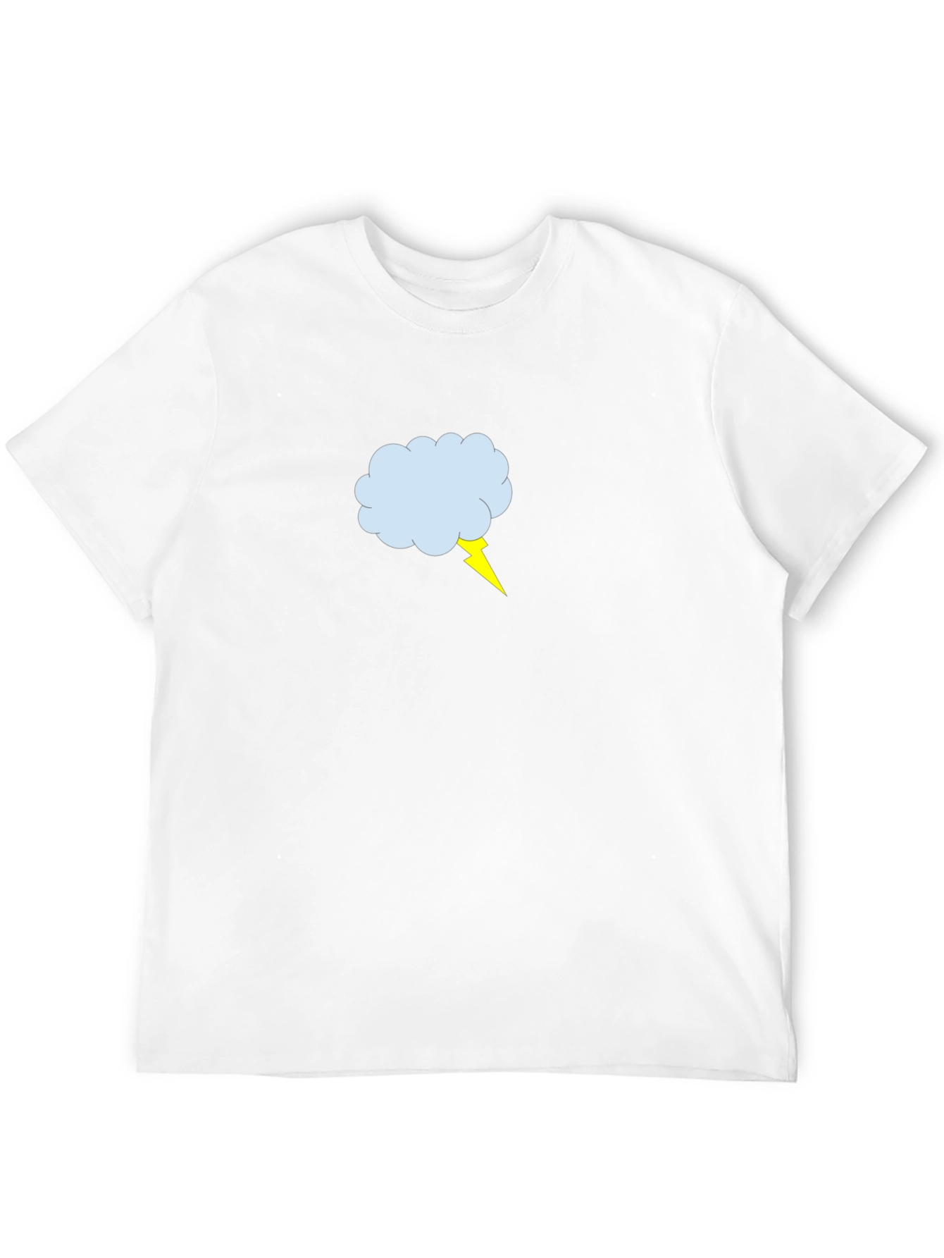 Cloud & Lightning Graphic Tee - Stylish Comfort