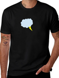 Cloud & Lightning Graphic Tee - Stylish Comfort