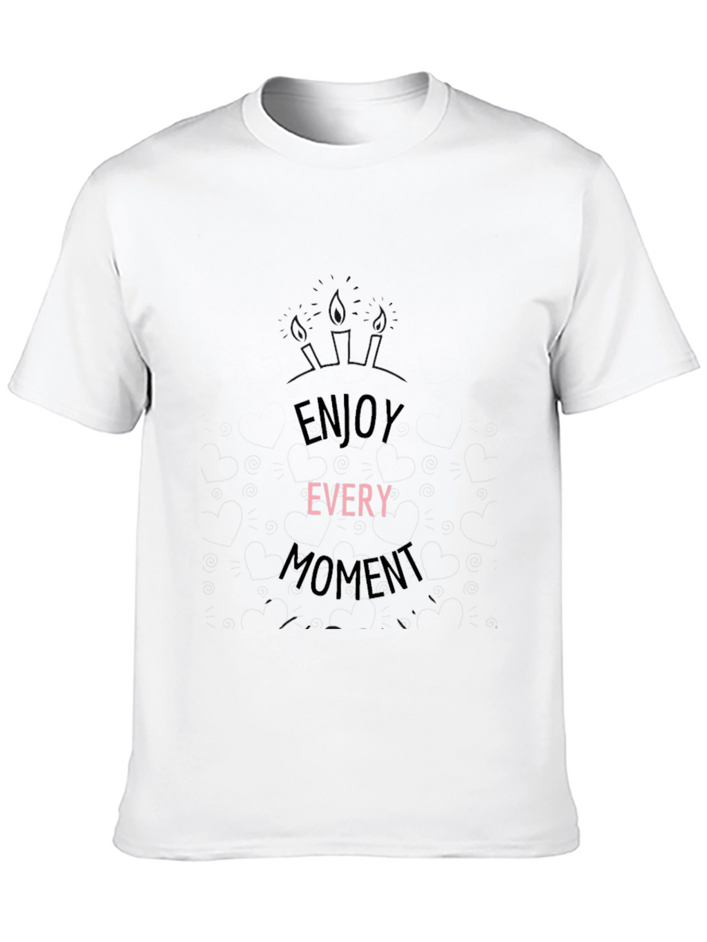 Enjoy Every Moment Black Graphic Tee