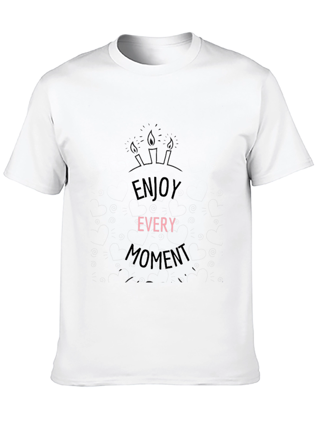 Enjoy Every Moment Black Graphic Tee
