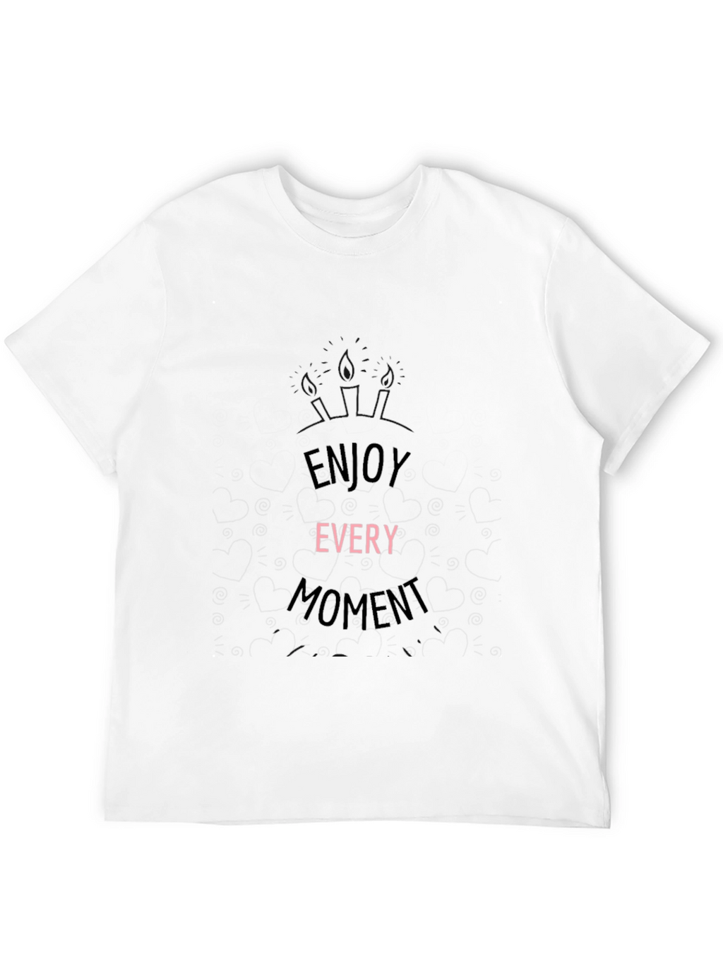 Enjoy Every Moment Black Graphic Tee