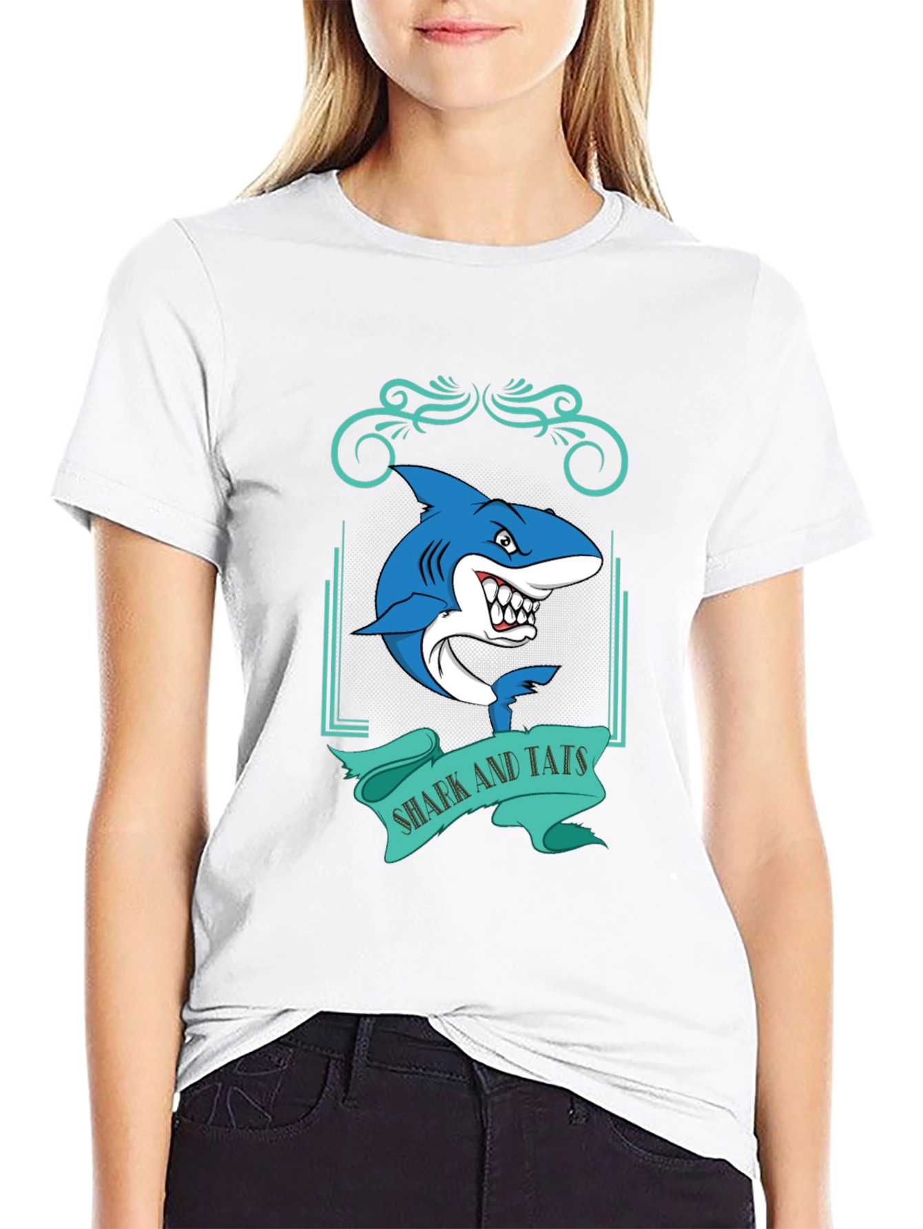 Shark and Tats Graphic Tee - Bold & Unique