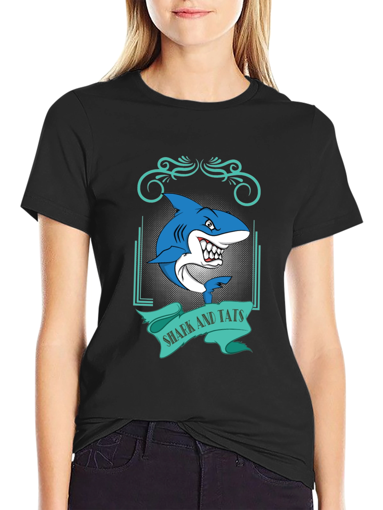 Shark and Tats Graphic Tee - Bold & Unique