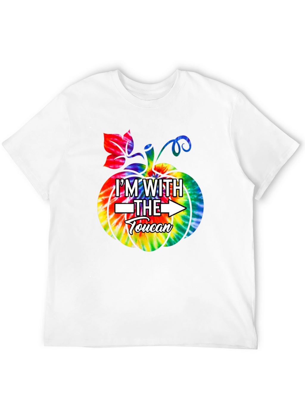 Im With The Toucan Pumpkin Tie-Dye T-Shirt