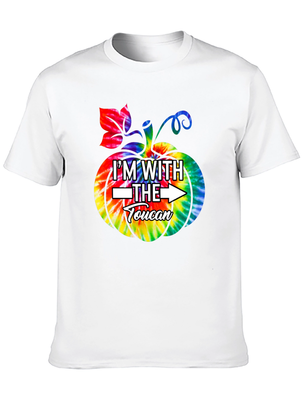 Im With The Toucan Pumpkin Tie-Dye T-Shirt