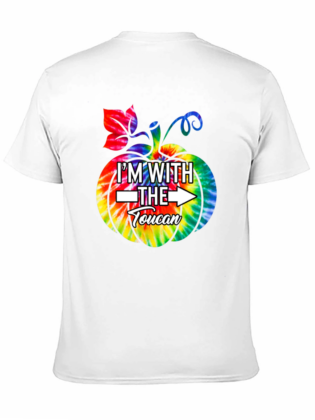 Im With The Toucan Pumpkin Tie-Dye T-Shirt