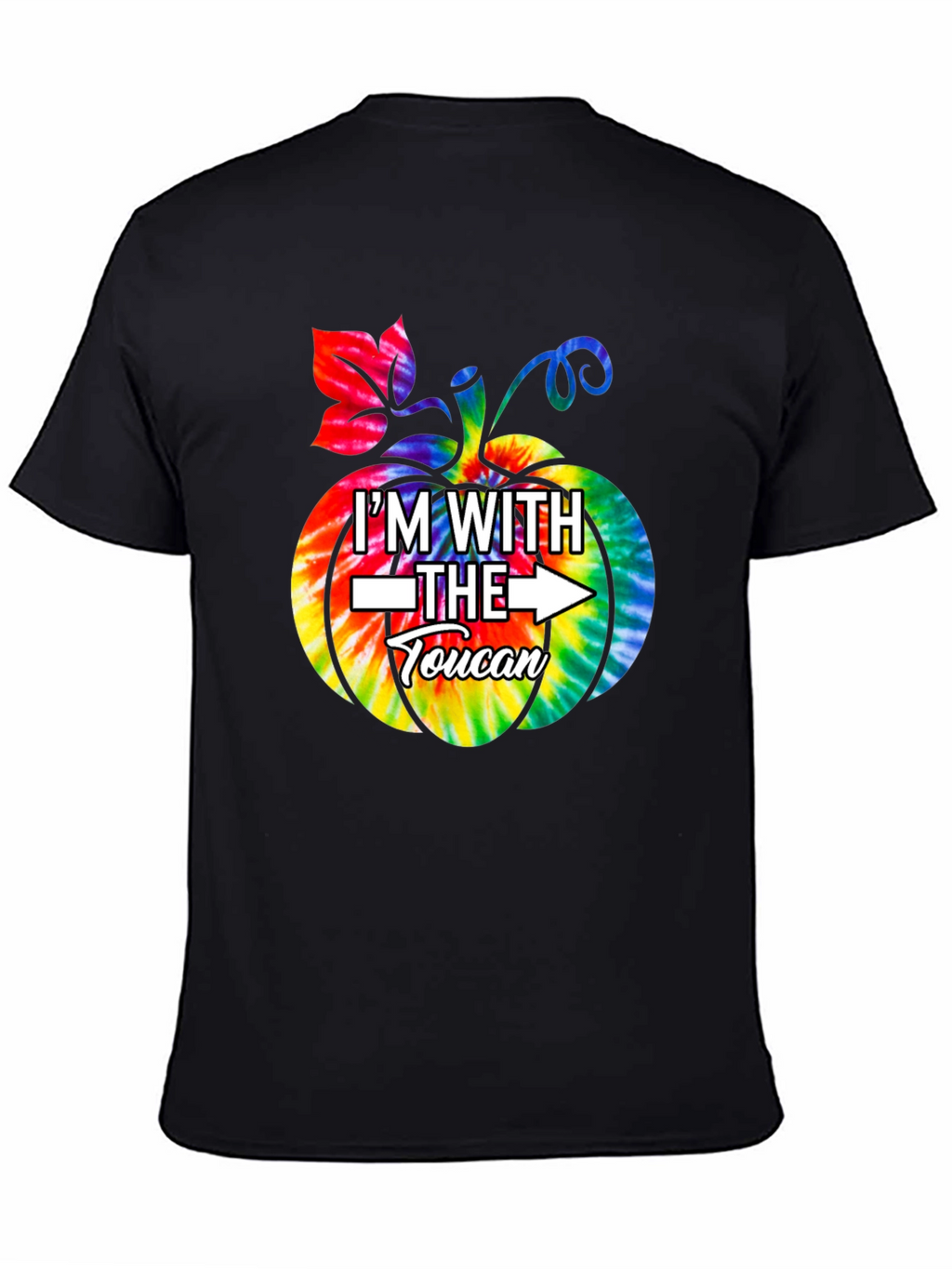 Im With The Toucan Pumpkin Tie-Dye T-Shirt