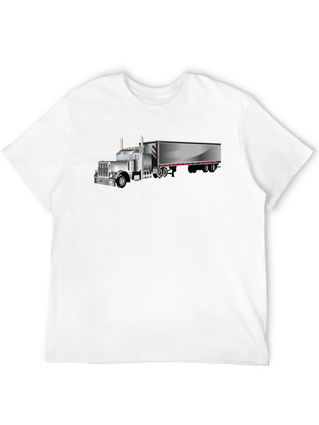 Trucker Tee - Classic Black Truck Graphic T-Shirt