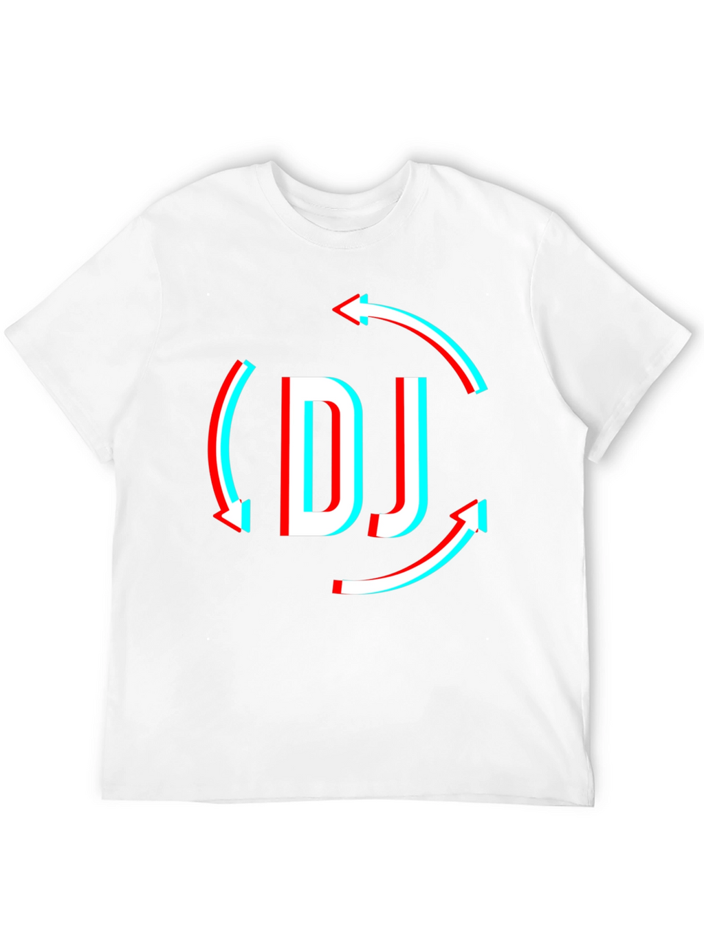 DJ Arrow Graphic T-Shirt - Black Modern Design