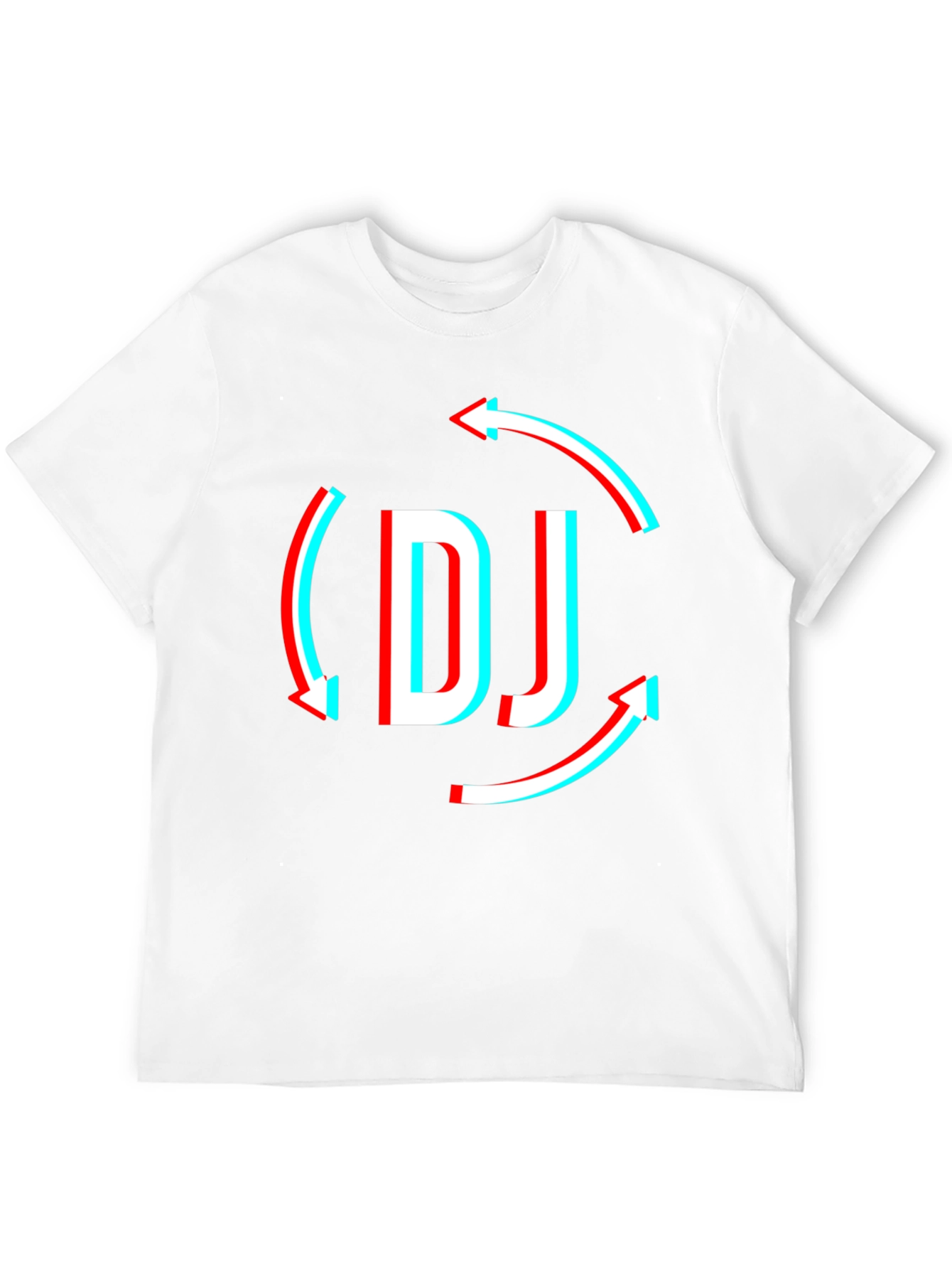 DJ Arrow Graphic T-Shirt - Black Modern Design