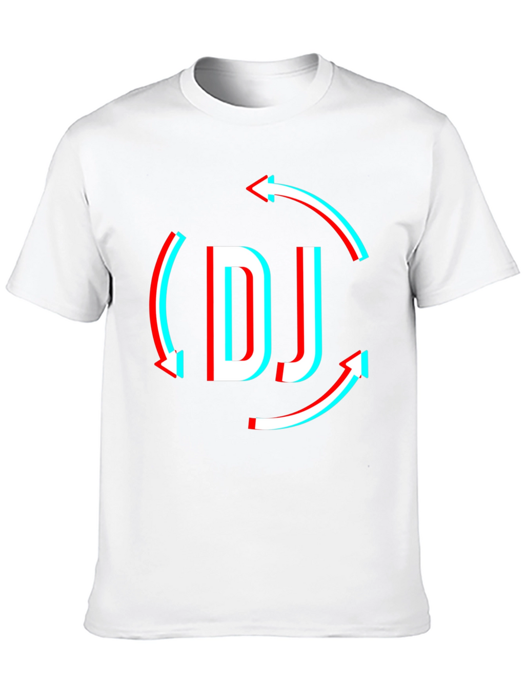 DJ Arrow Graphic T-Shirt - Black Modern Design