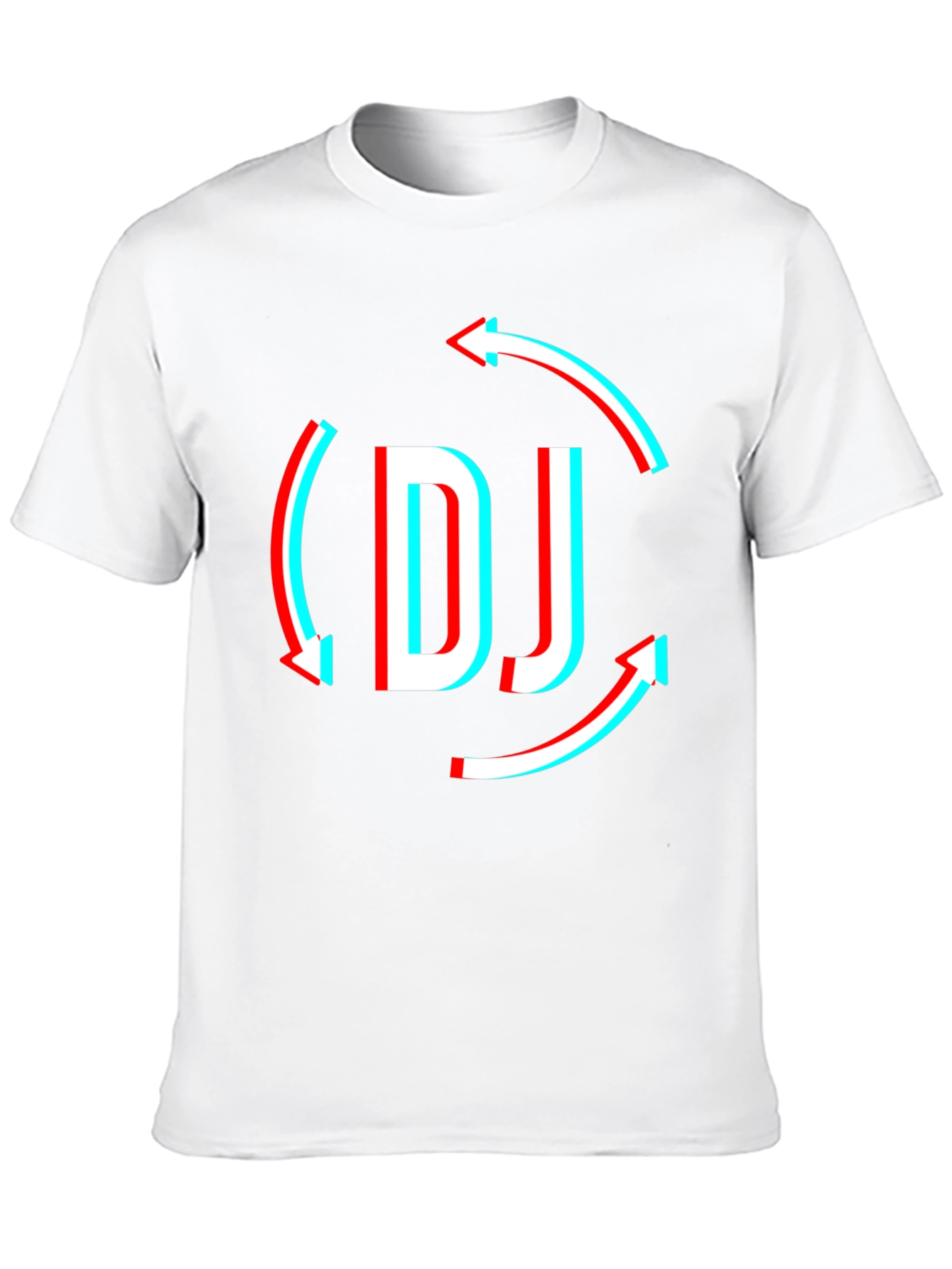 DJ Arrow Graphic T-Shirt - Black Modern Design