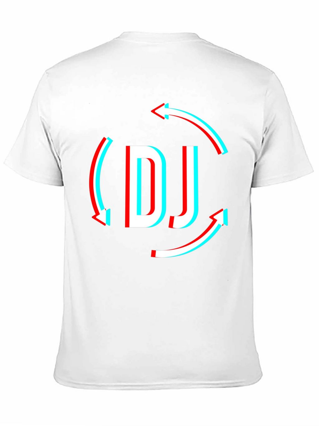 DJ Arrow Graphic T-Shirt - Black Modern Design