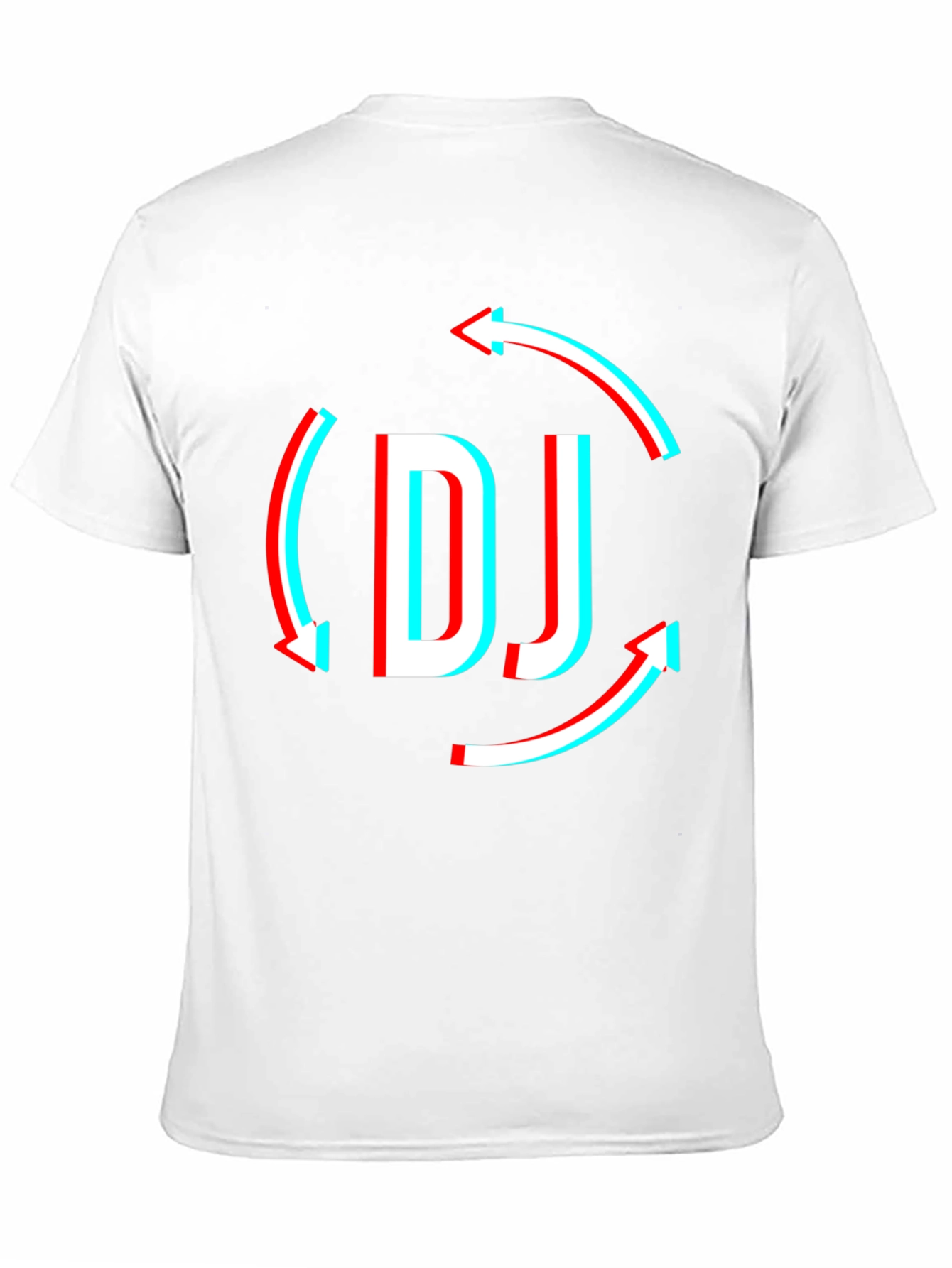DJ Arrow Graphic T-Shirt - Black Modern Design