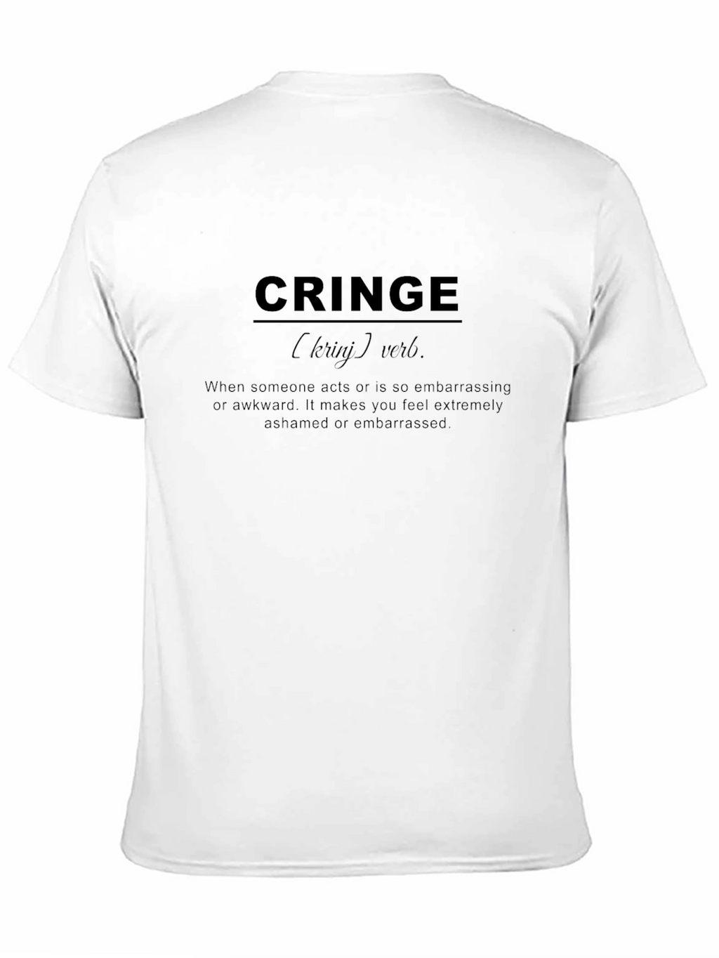 Cringe Definition Graphic T-Shirt