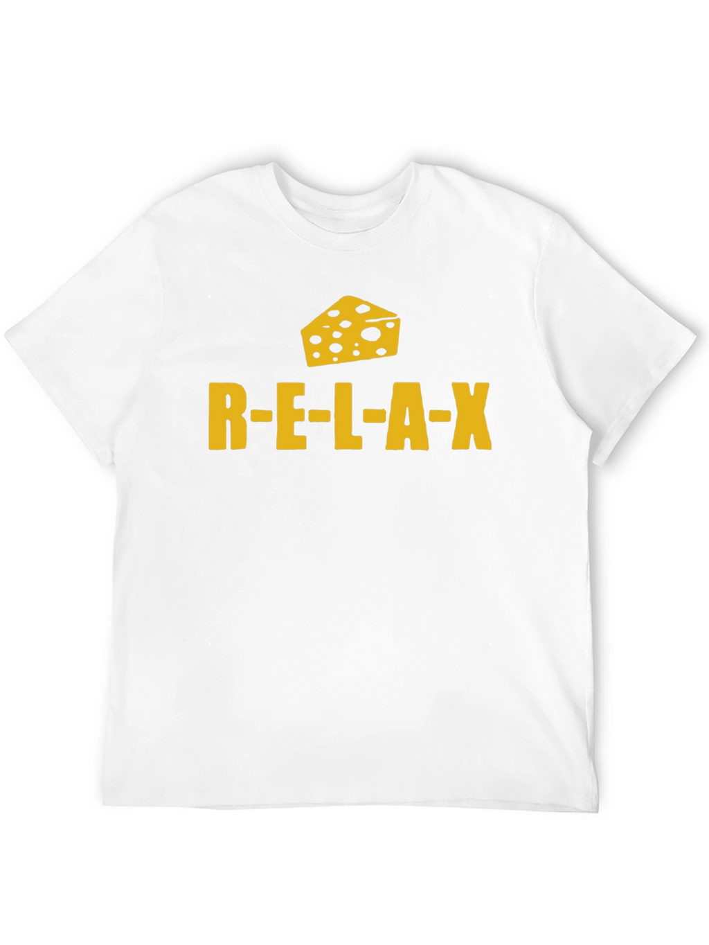 Relax Cheese Black T-Shirt Funny Graphic Tee
