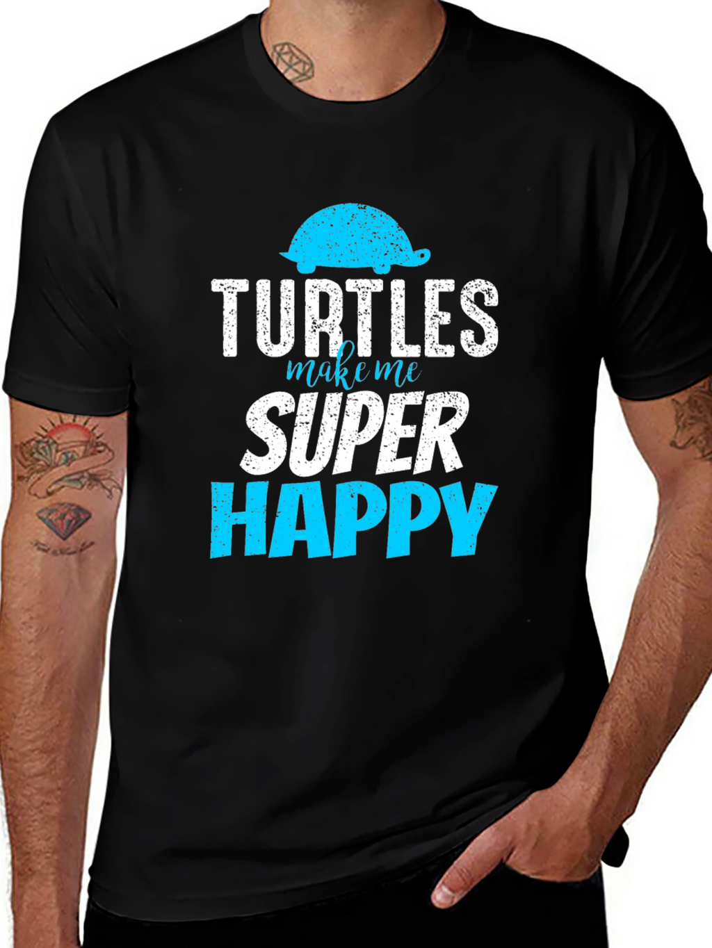 Turtles Make Me Super Happy Graphic Tee
