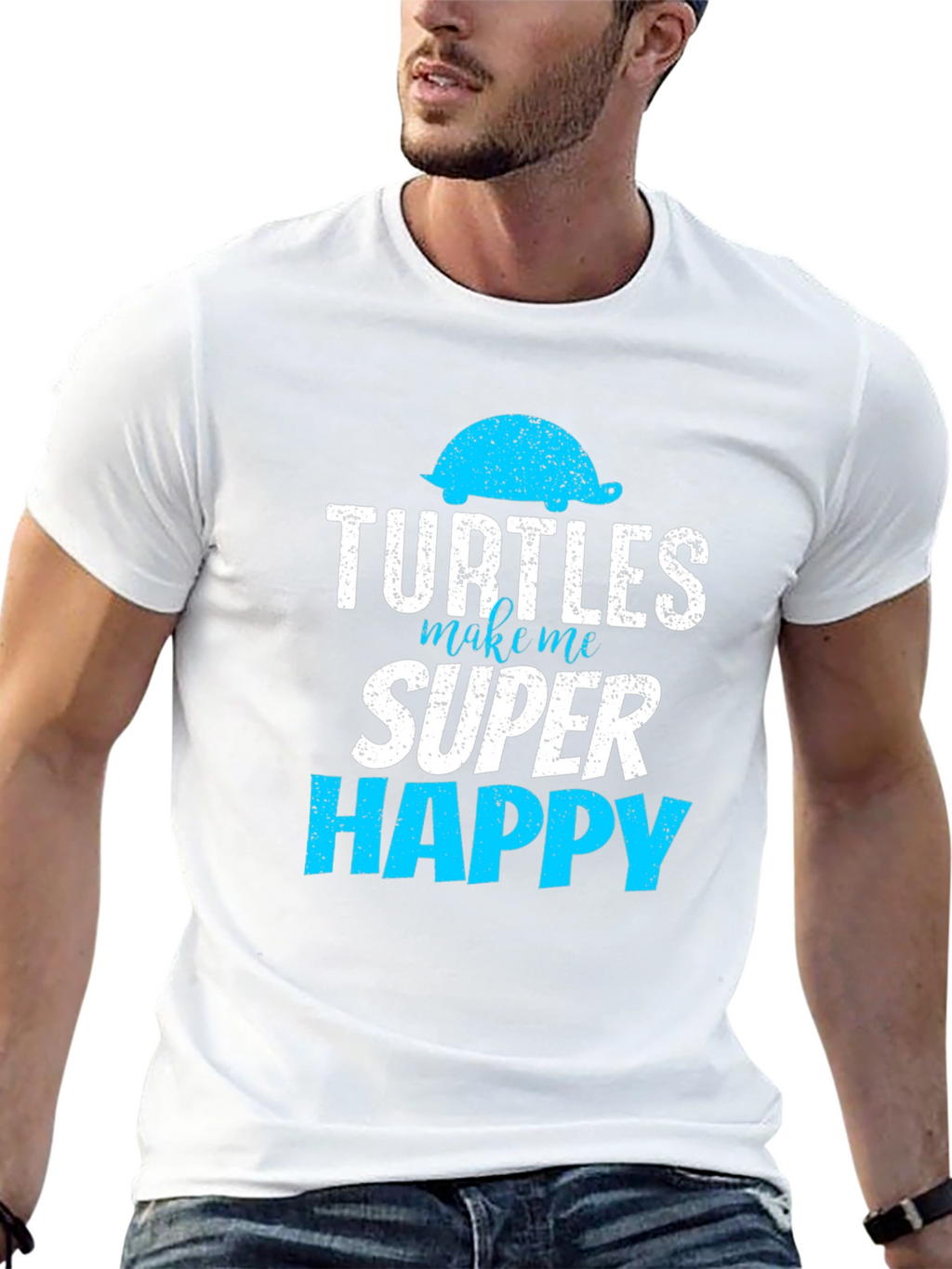 Turtles Make Me Super Happy Graphic Tee