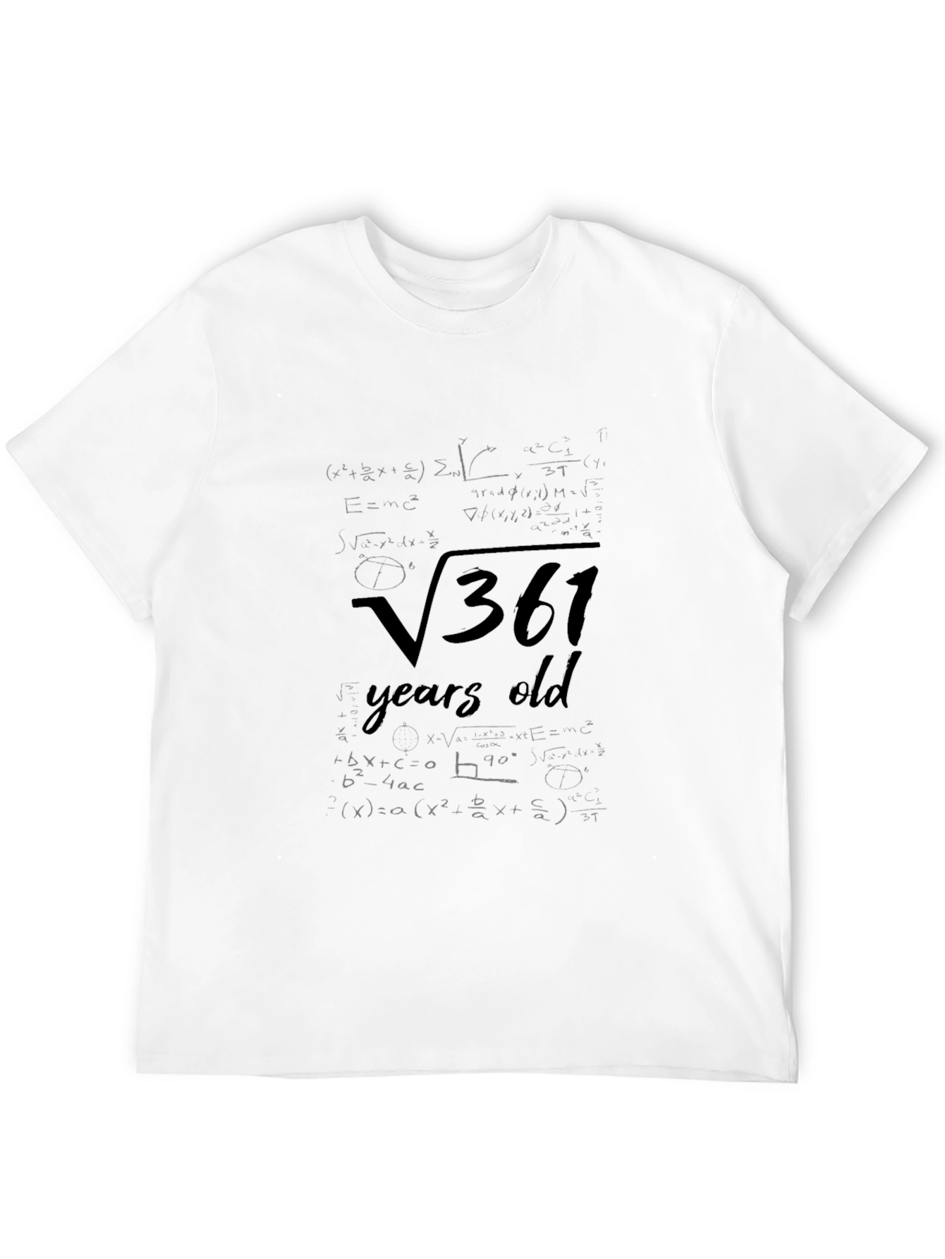 19th Birthday Math T-Shirt Square Root 361