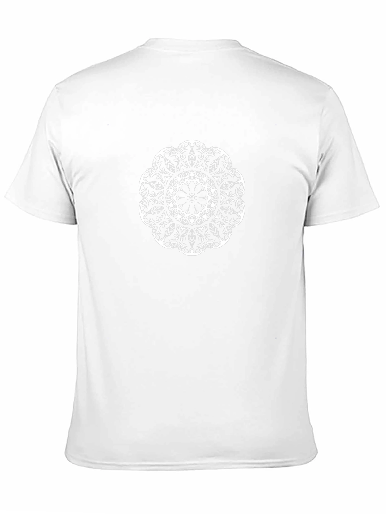 Black Tee with Mandala Graphic