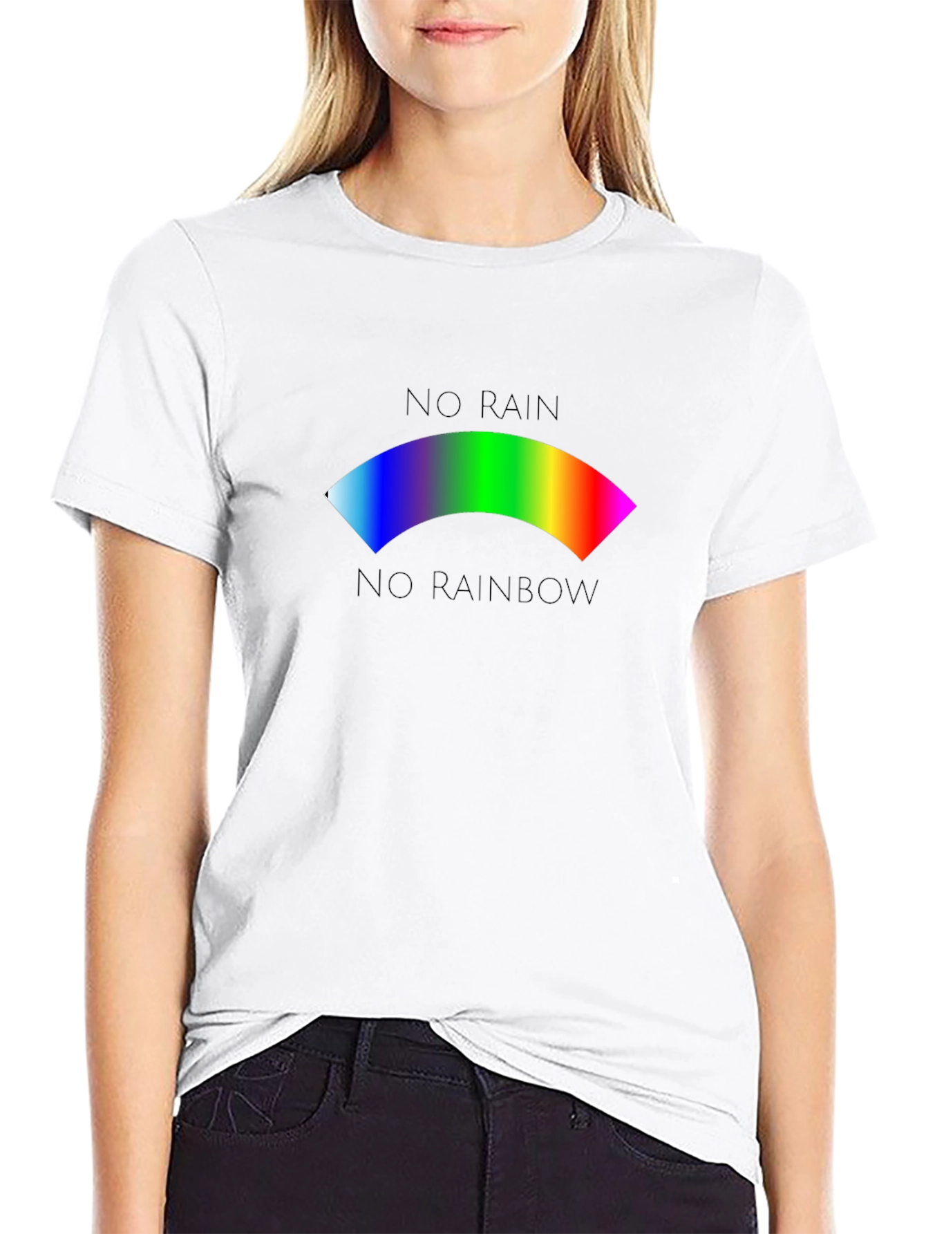 No Rain No Rainbow Graphic T-Shirt