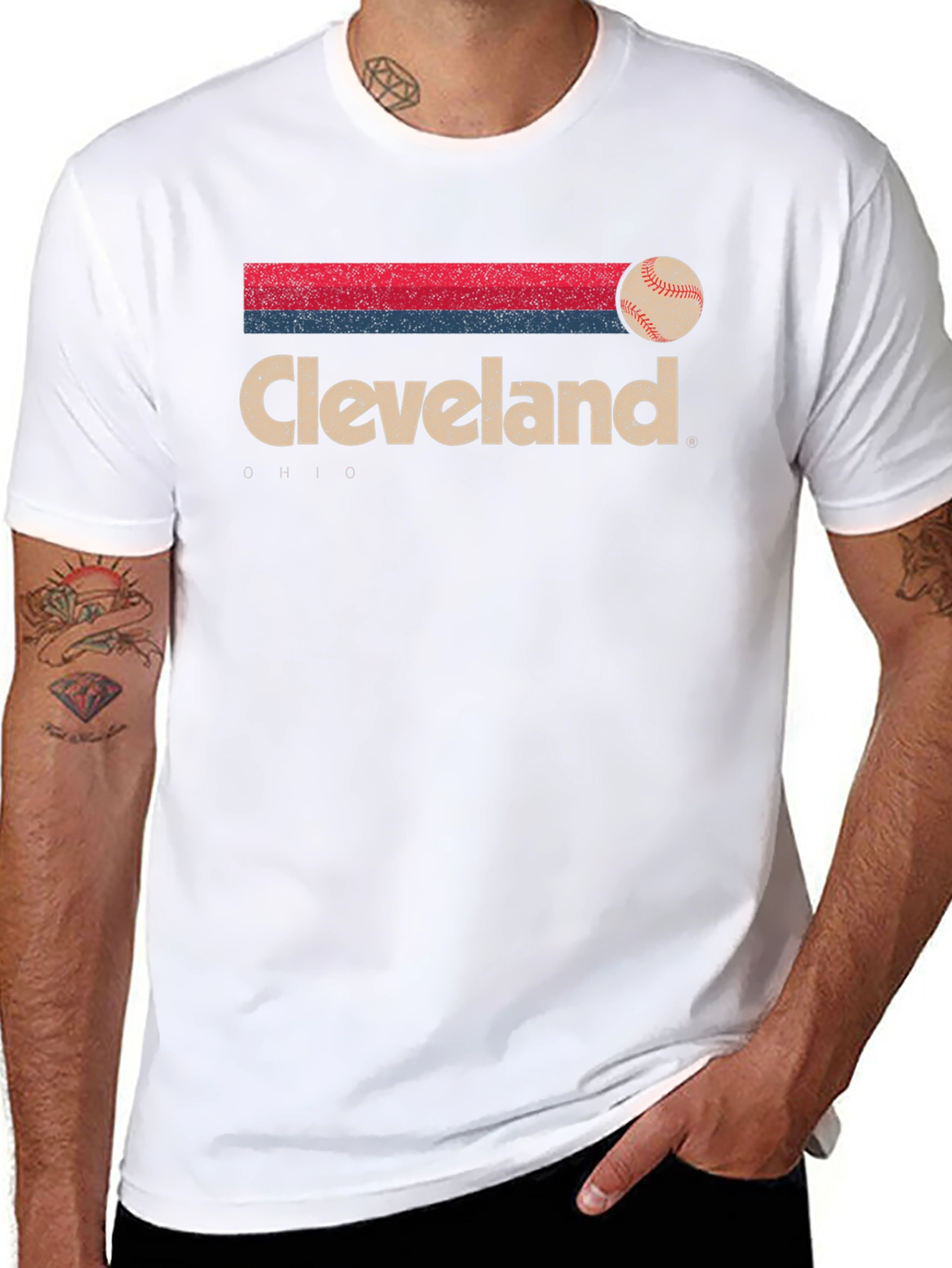 Retro Cleveland Ohio Baseball T-Shirt