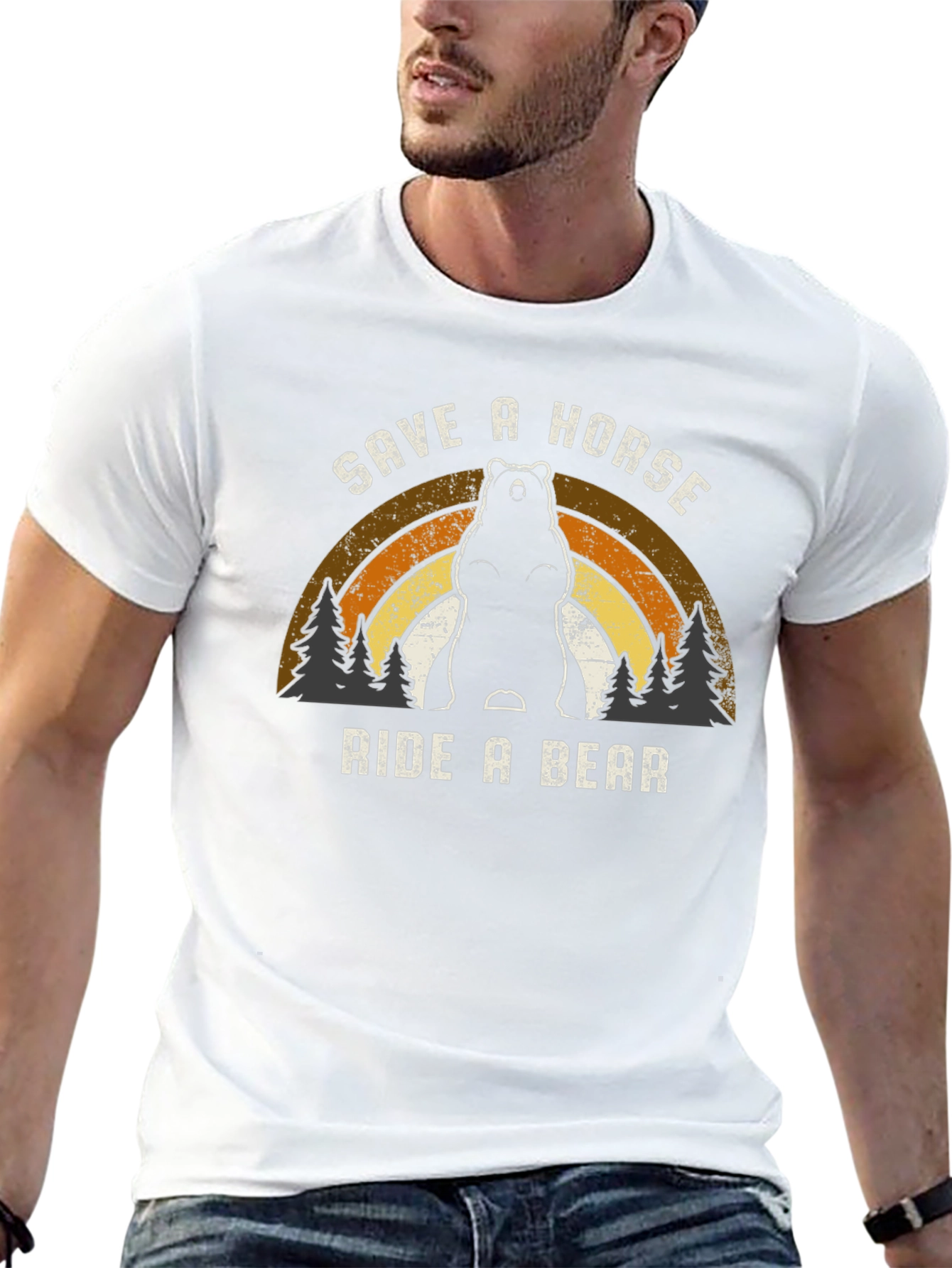 Save A Horse Ride A Bear Graphic Tee
