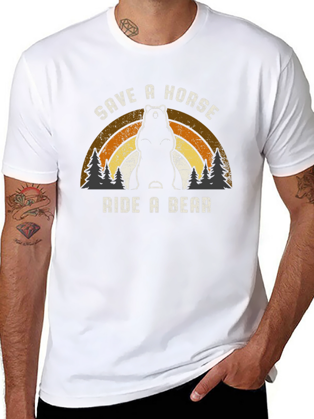 Save A Horse Ride A Bear Graphic Tee