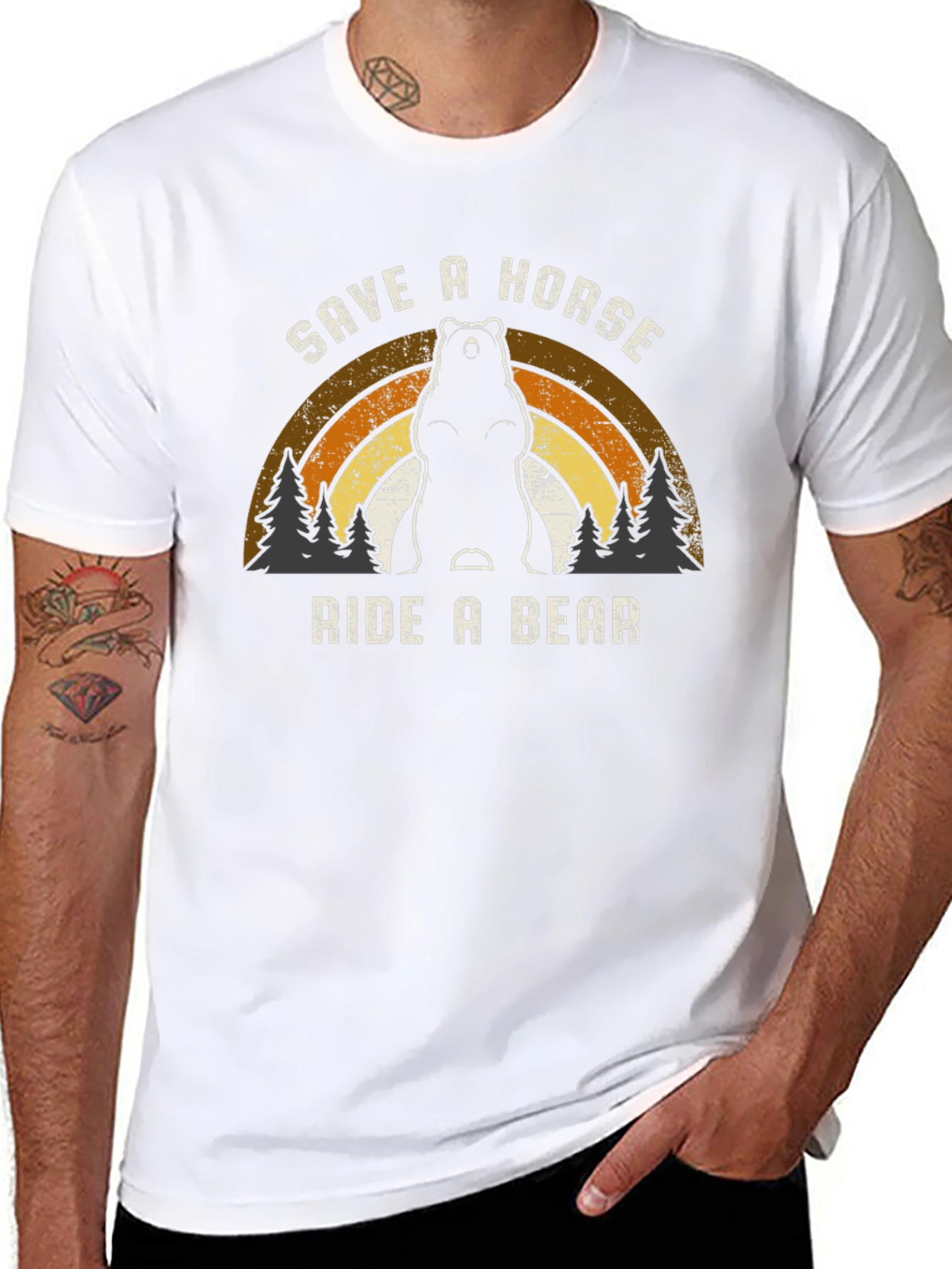Save A Horse Ride A Bear Graphic Tee