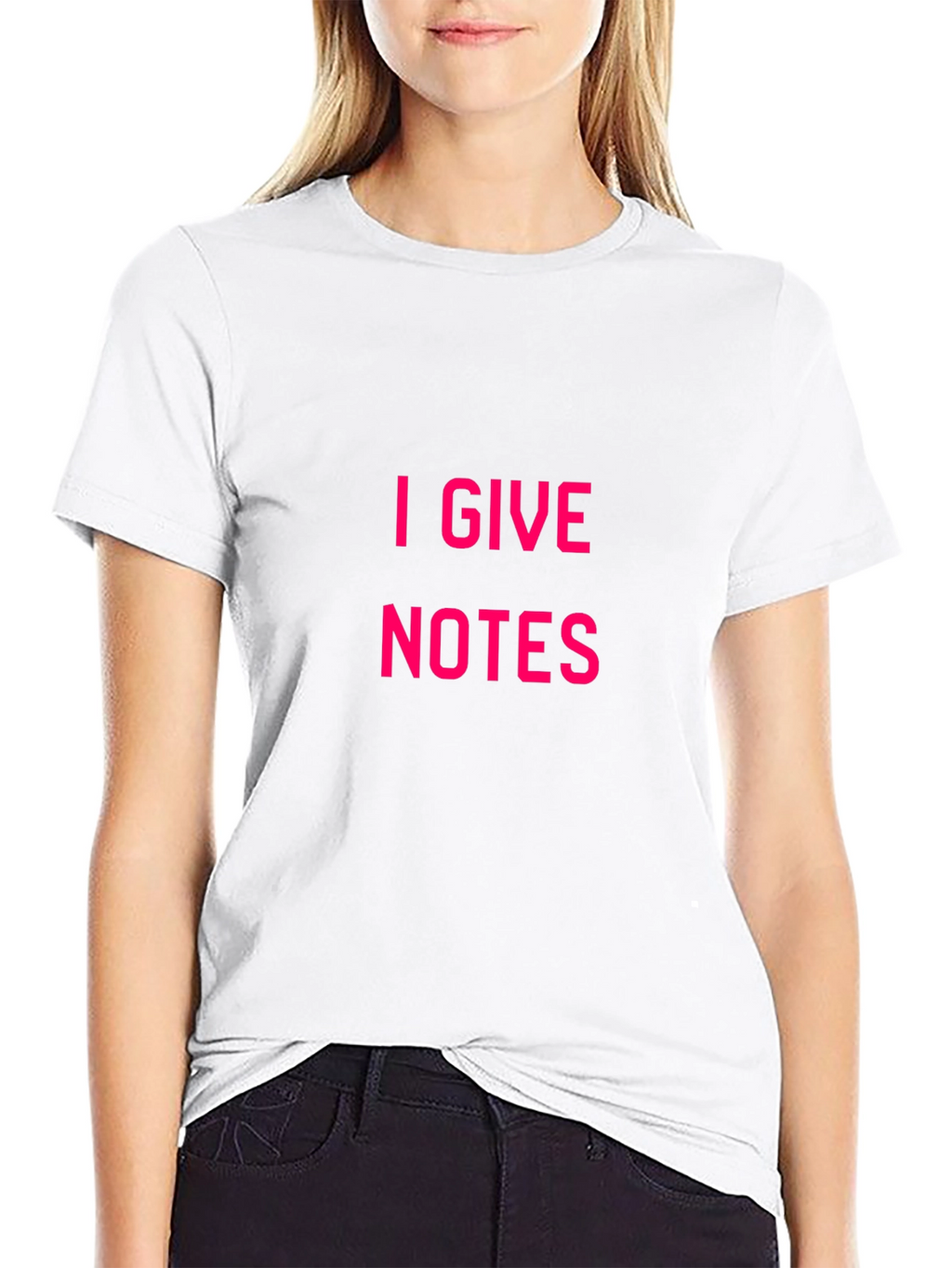 I Give Notes Black T-Shirt - Unique Design