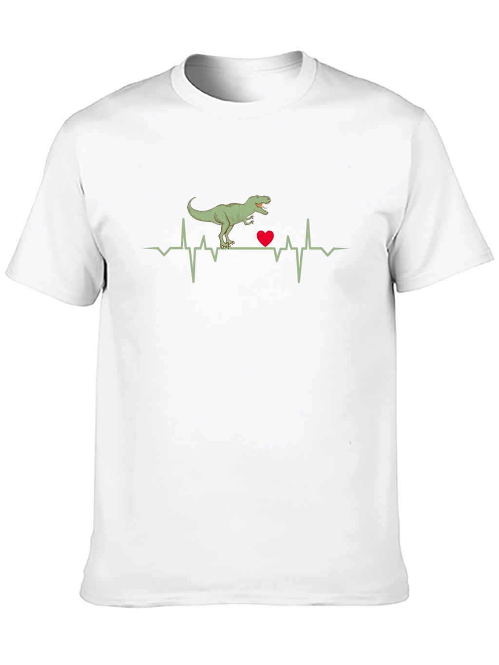 Dino Heartbeat T-Shirt -  Novelty Graphic Tee